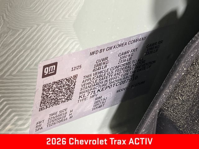 New 2026 Chevrolet Trax ACTIV w/ Driver Confidence Package image 27