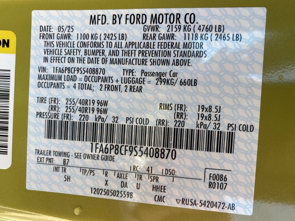 New 2025 Ford Mustang GT Premium image 54