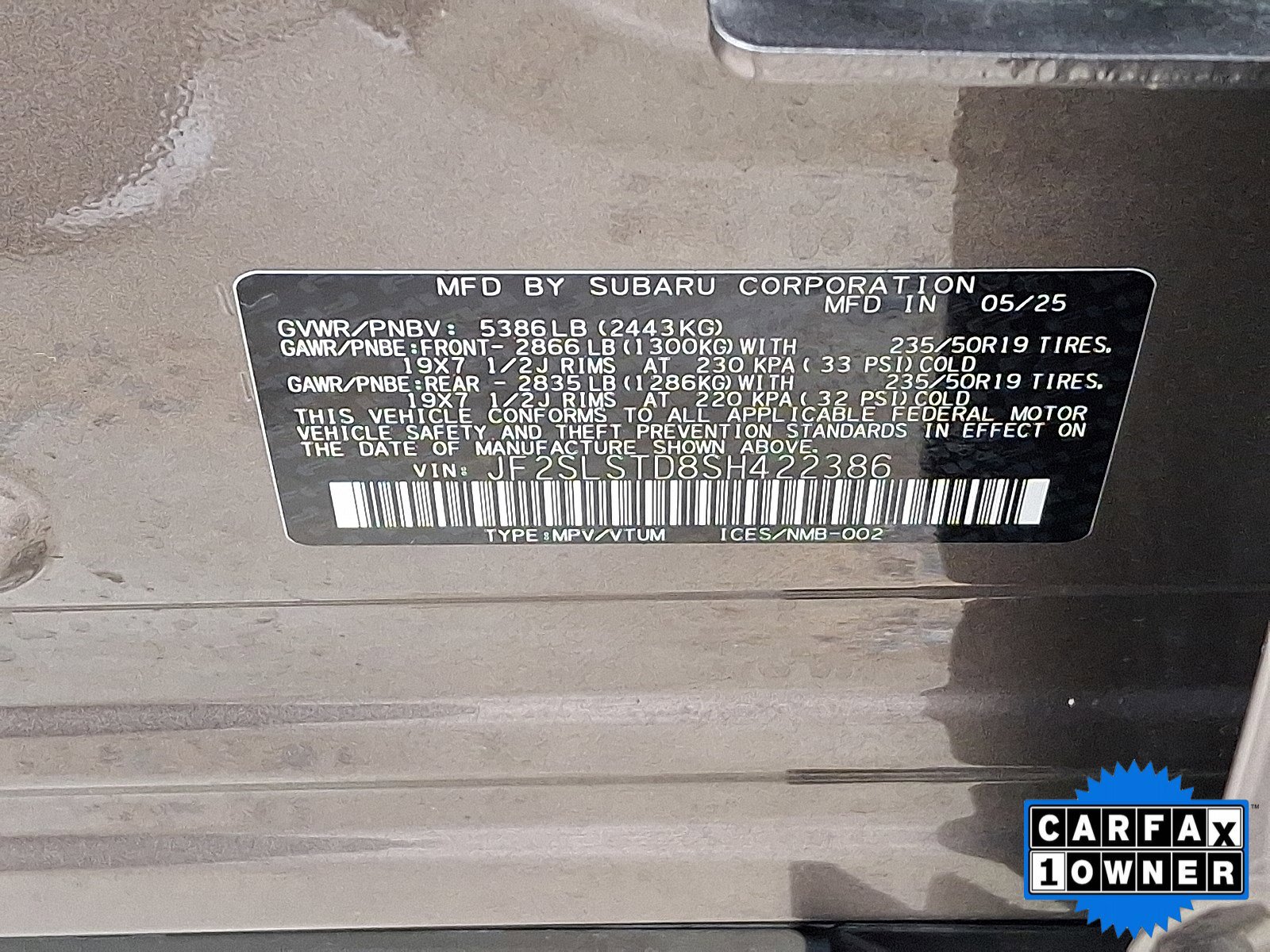 Certified 2025 Subaru Forester Touring w/ Touring Package image 58