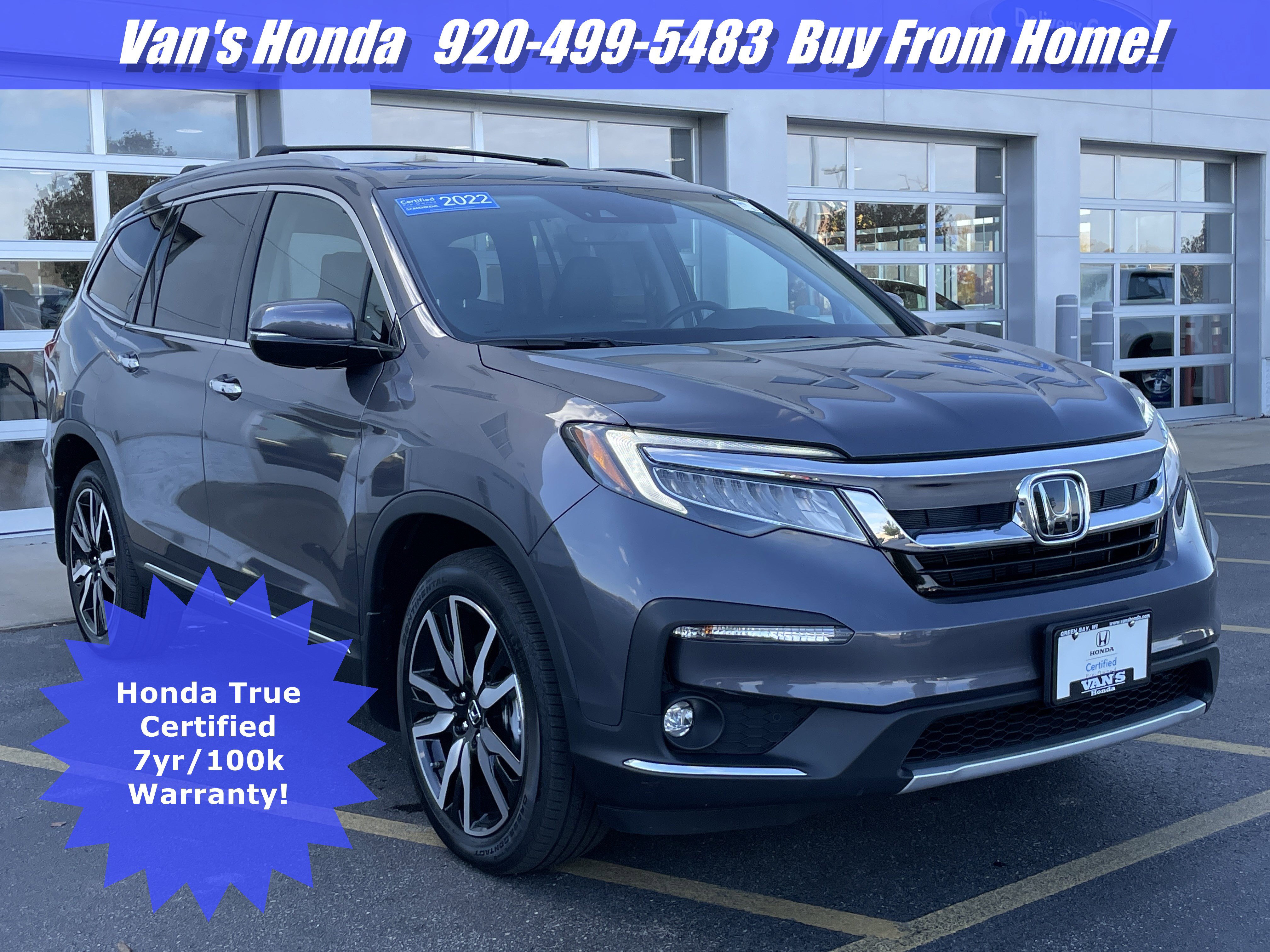 Certified 2022 Honda Pilot Elite