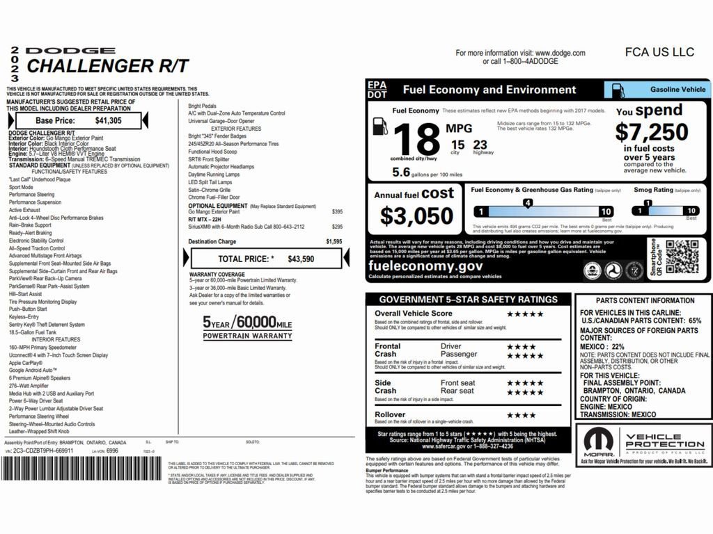 Used 2023 Dodge Challenger R/T image 2
