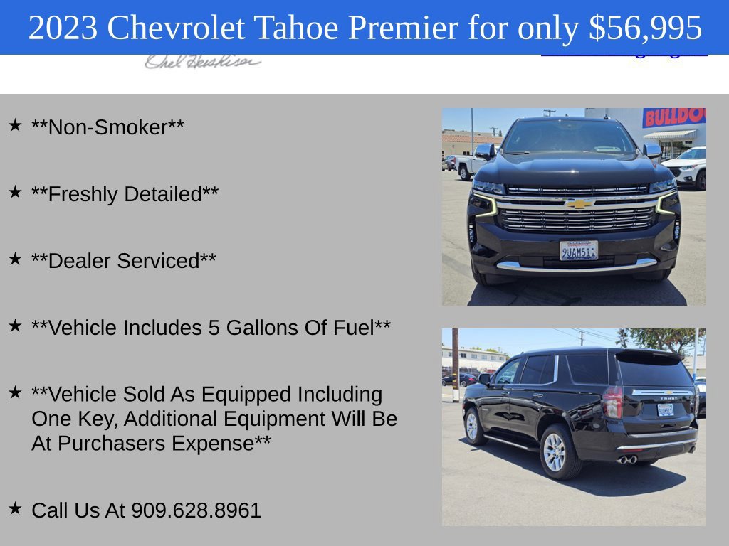 Used 2023 Chevrolet Tahoe Premier w/ Premium Package AWD/4WD image 4
