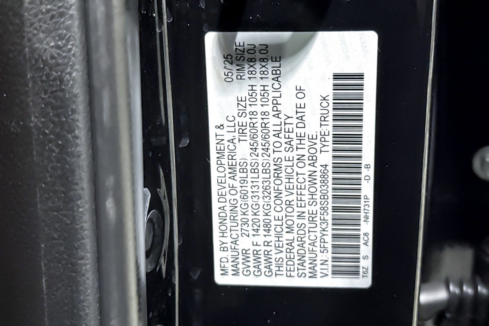 Used 2025 Honda Ridgeline RTL image 21