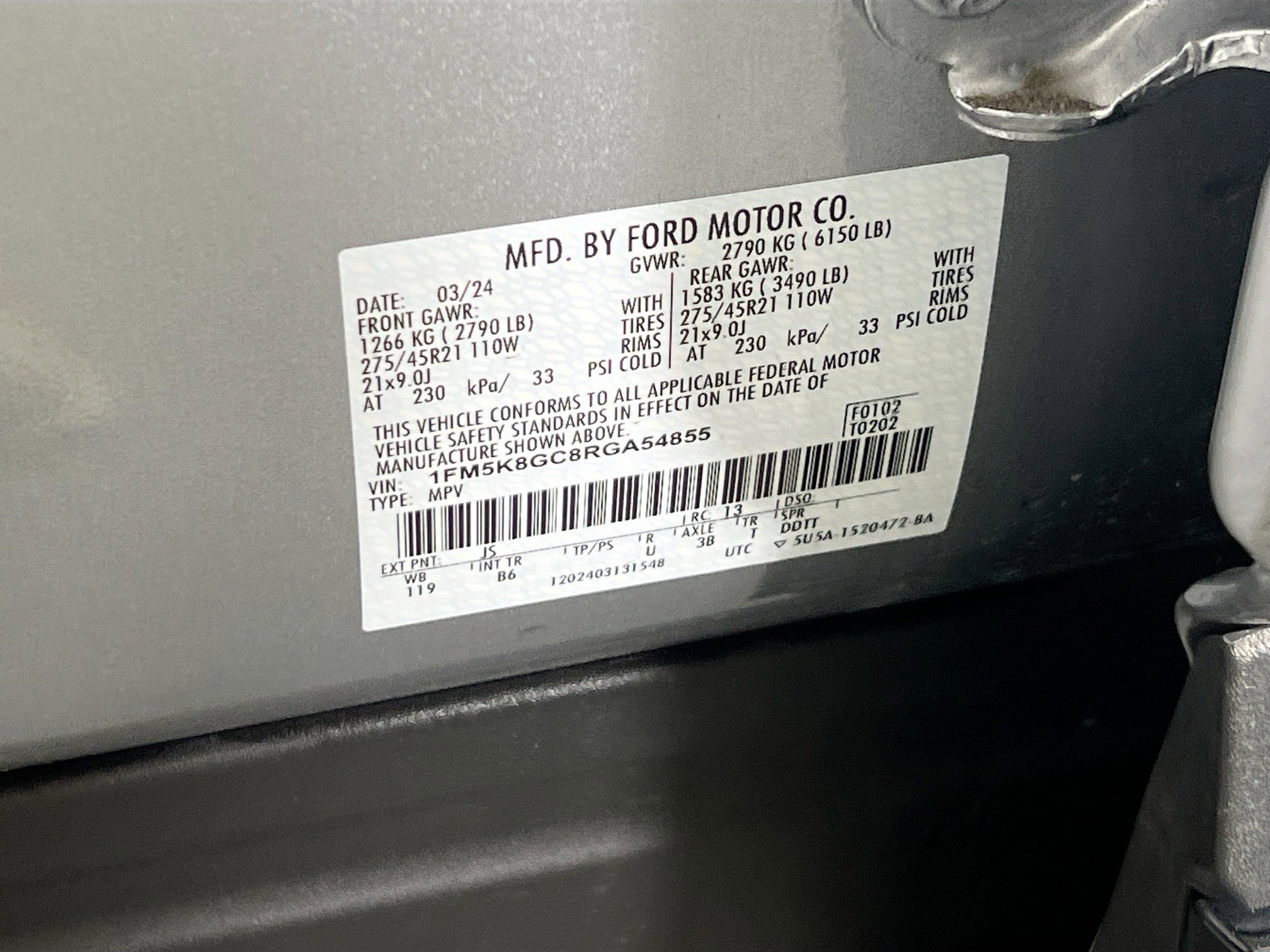 Used 2024 Ford Explorer ST w/ Equipment Group 401A image 33