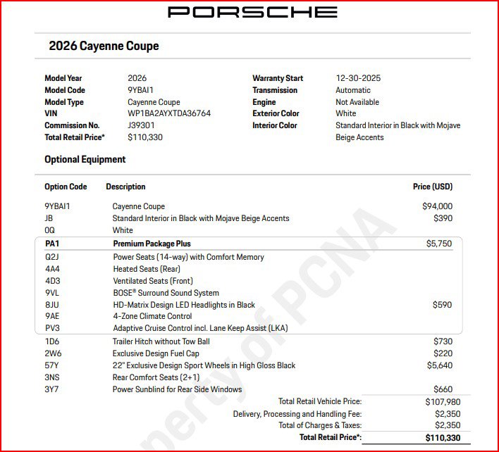 Certified 2026 Porsche Cayenne Coupe image 12
