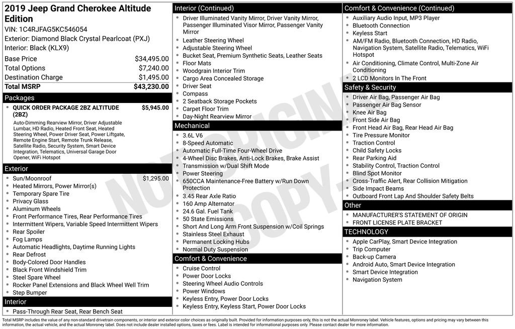Used 2019 Jeep Grand Cherokee Altitude image 14