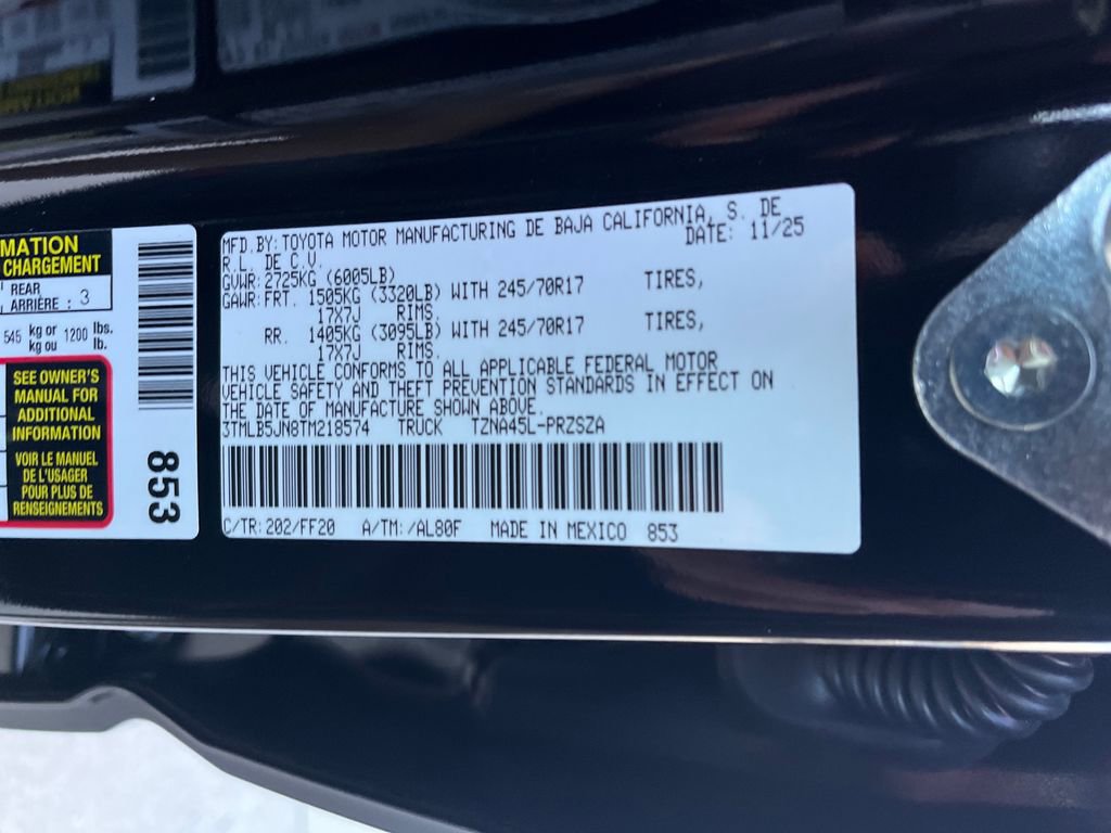 New 2026 Toyota Tacoma SR5 image 28