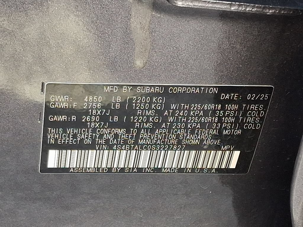Certified 2025 Subaru Outback Onyx Edition AWD/4WD image 29