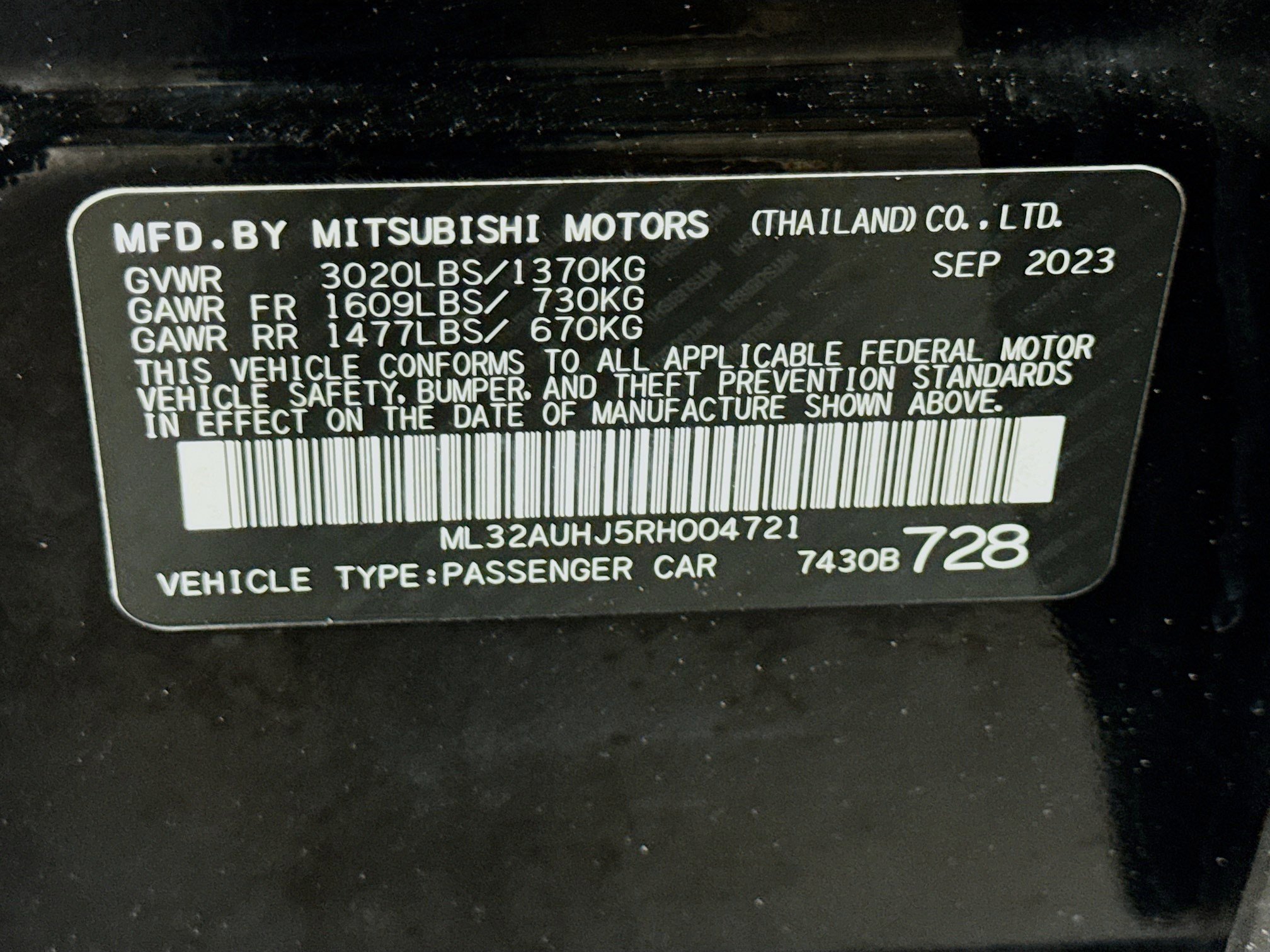 Used 2024 Mitsubishi Mirage LE FWD image 39