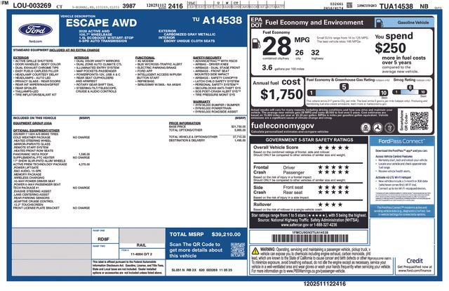 New 2026 Ford Escape Active w/ Active Premium Tech Pack image 11