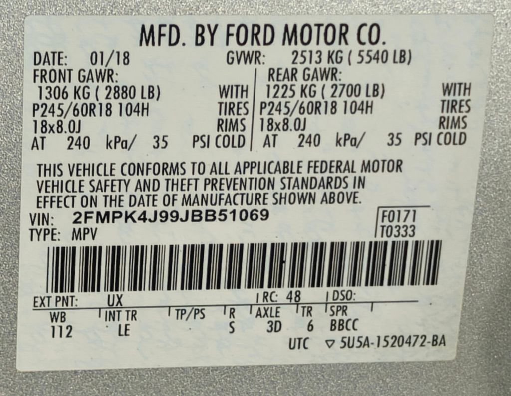 Used 2018 Ford Edge SEL w/ Equipment Group 201A image 61