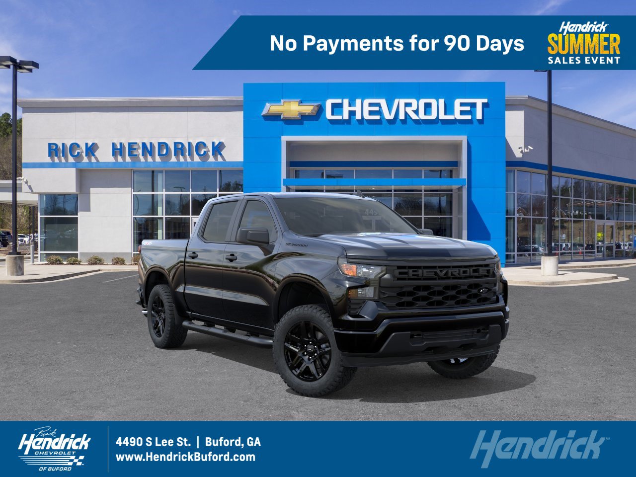 New 2026 Chevrolet Silverado 1500 Custom w/ Turbomax Blackout Package