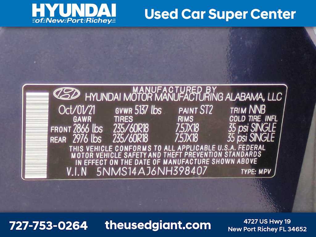 Certified 2022 Hyundai Santa Fe SE FWD image 30