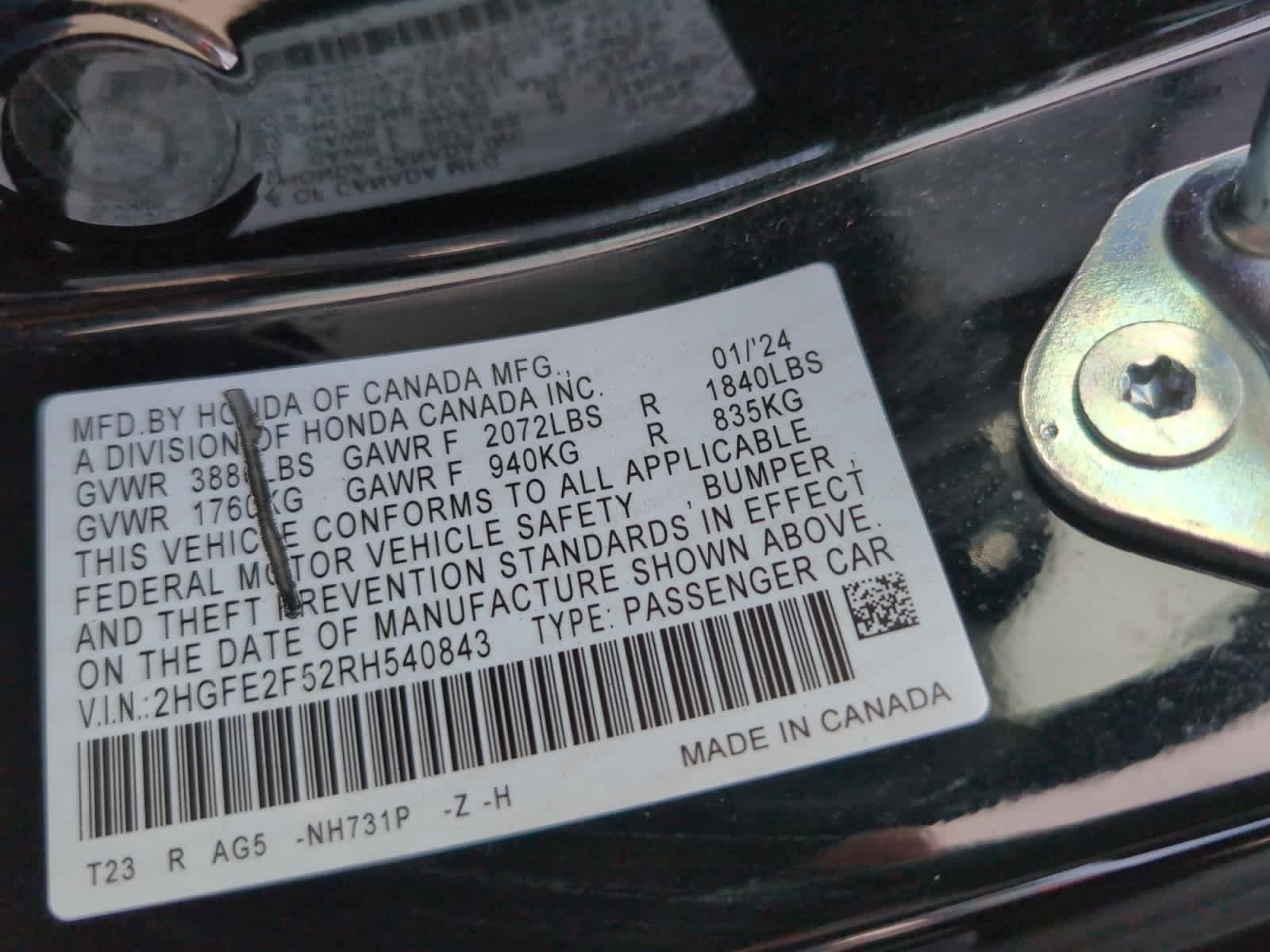 Used 2024 Honda Civic Sport image 33