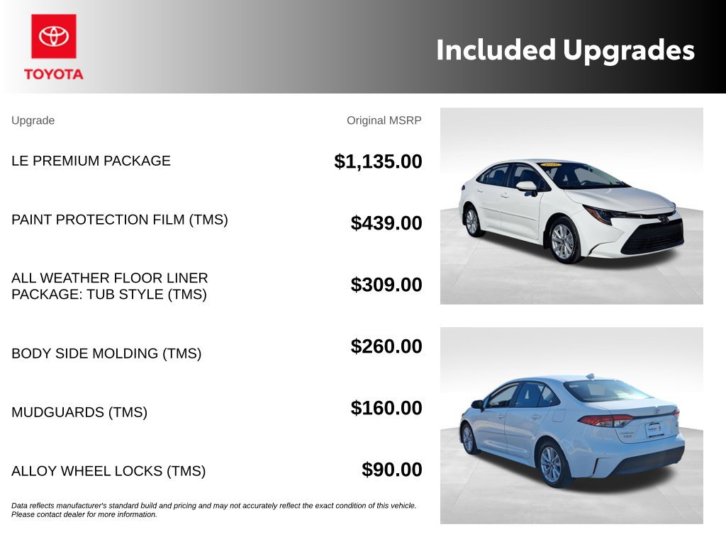 Certified 2026 Toyota Corolla LE w/ LE Premium Package FWD image 12
