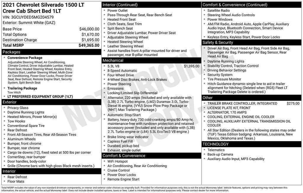 Certified 2021 Chevrolet Silverado 1500 LT AWD/4WD image 29