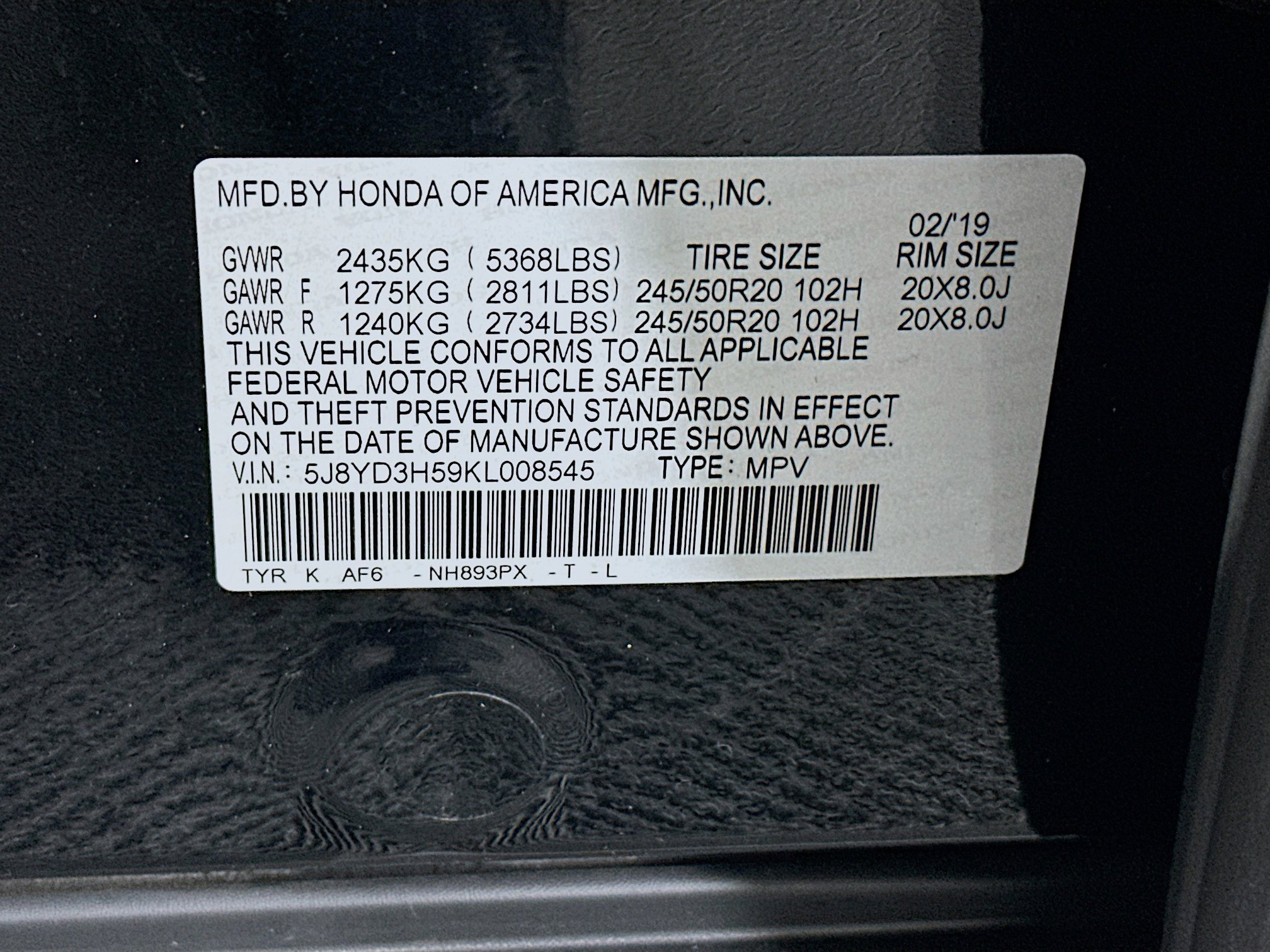Used 2019 Acura MDX FWD w/ Technology Package image 12