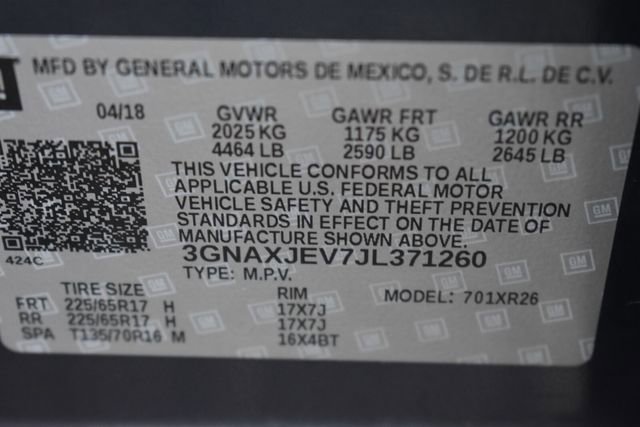 Certified 2018 Chevrolet Equinox LT FWD image 37