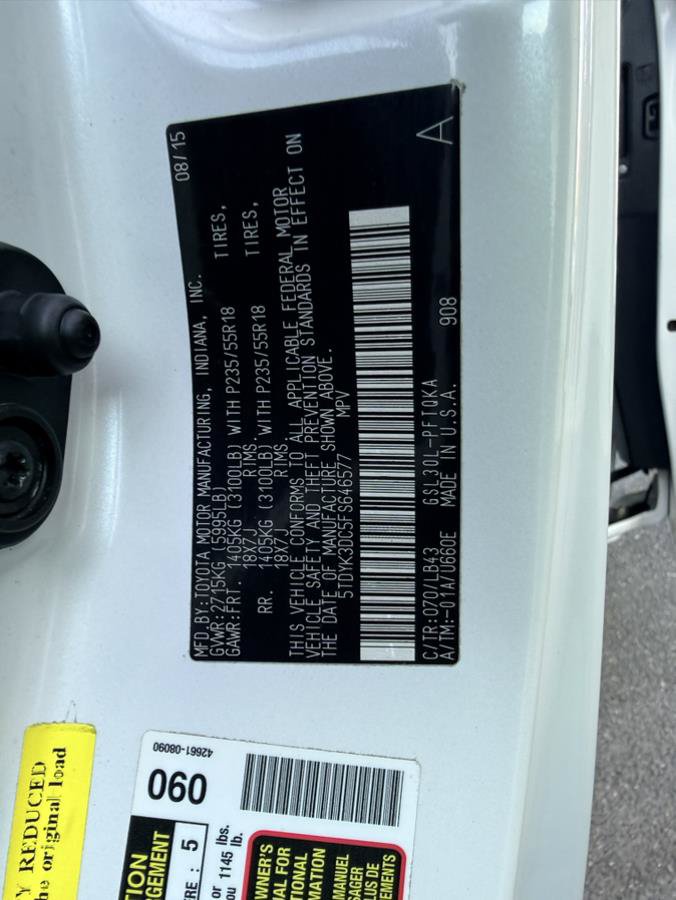 Used 2015 Toyota Sienna Limited Premium FWD image 36