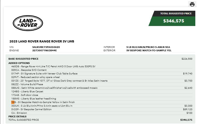 Used 2023 Land Rover Range Rover LWB SV Autobiography image 5