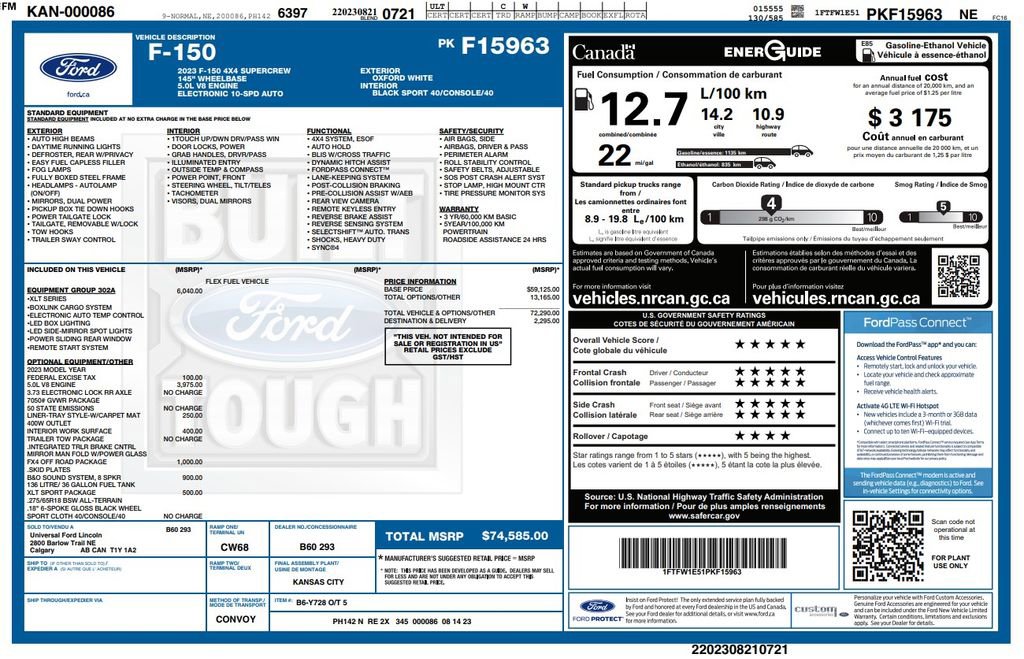 Used 2023 Ford F150 XLT w/ Equipment Group 302A High image 4