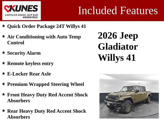 New 2026 Jeep Gladiator Willys AWD/4WD image 3