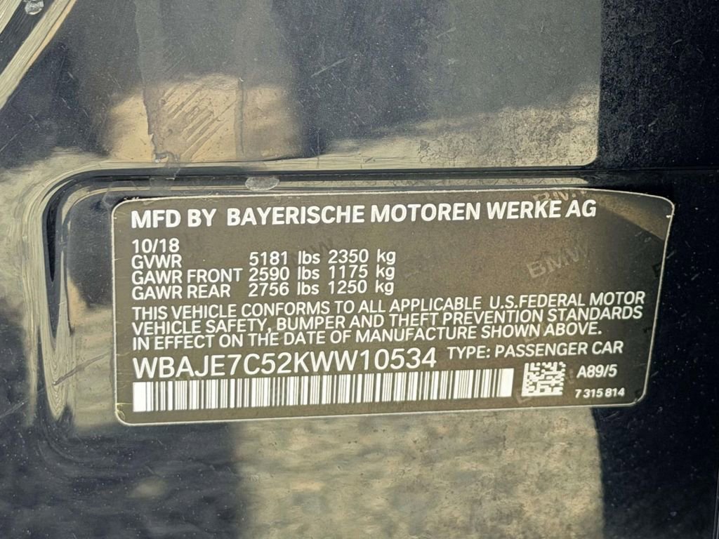 Used 2019 BMW 540i xDrive image 27