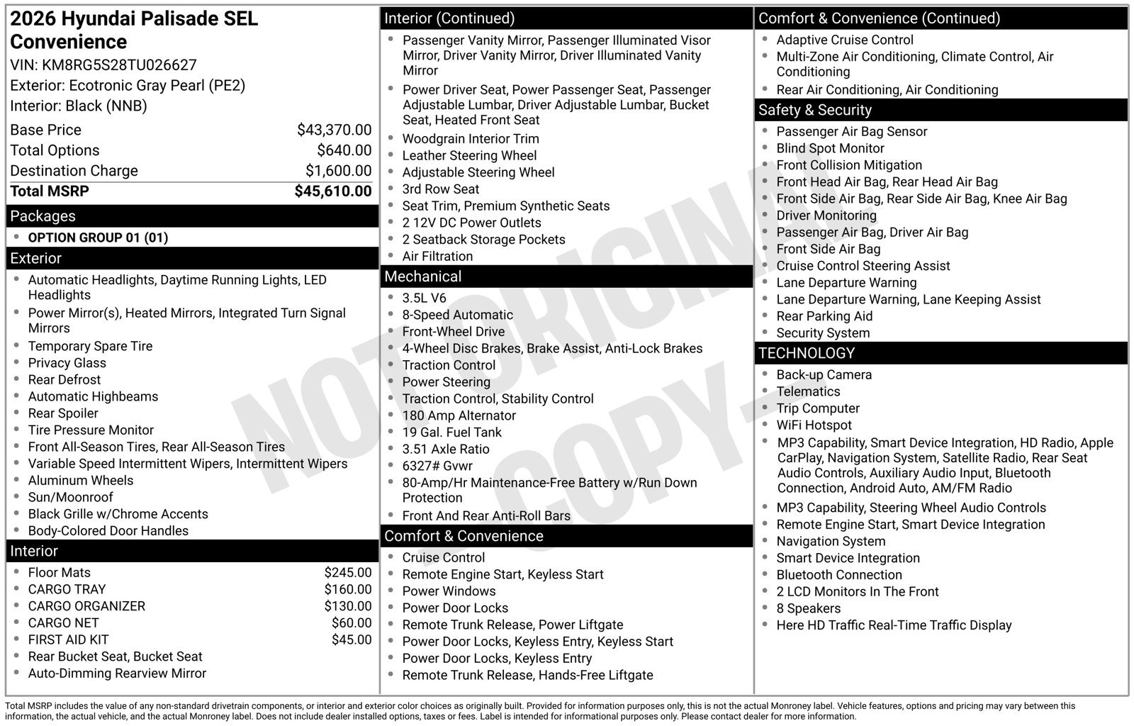 New 2026 Hyundai Palisade SEL FWD image 27