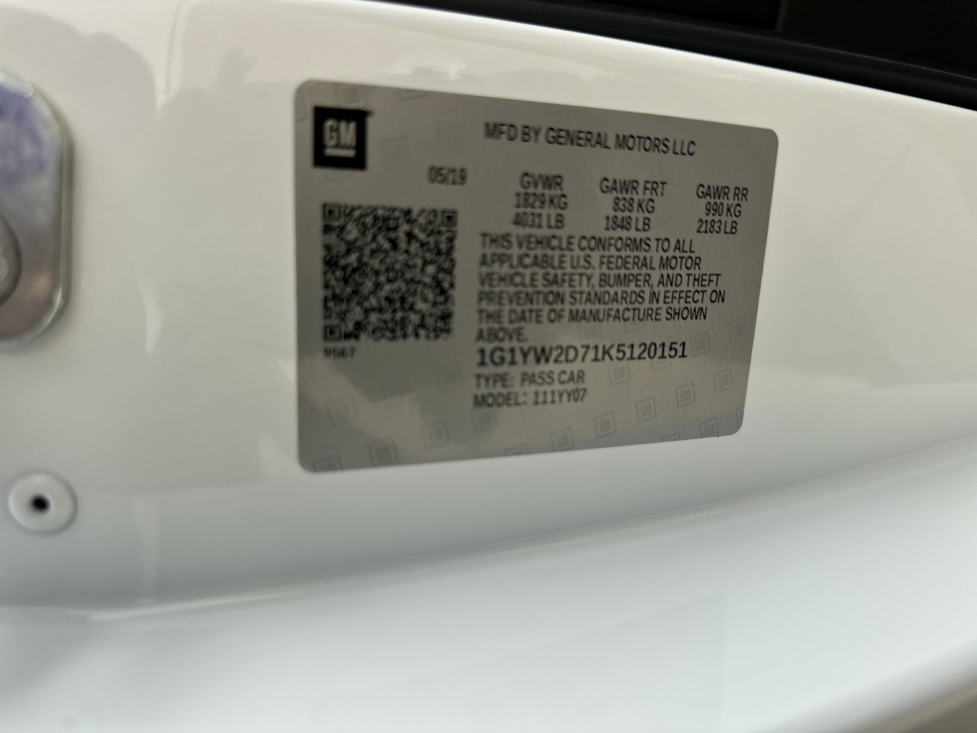 Certified 2019 Chevrolet Corvette Grand Sport w/ Battery Protection Package image 26