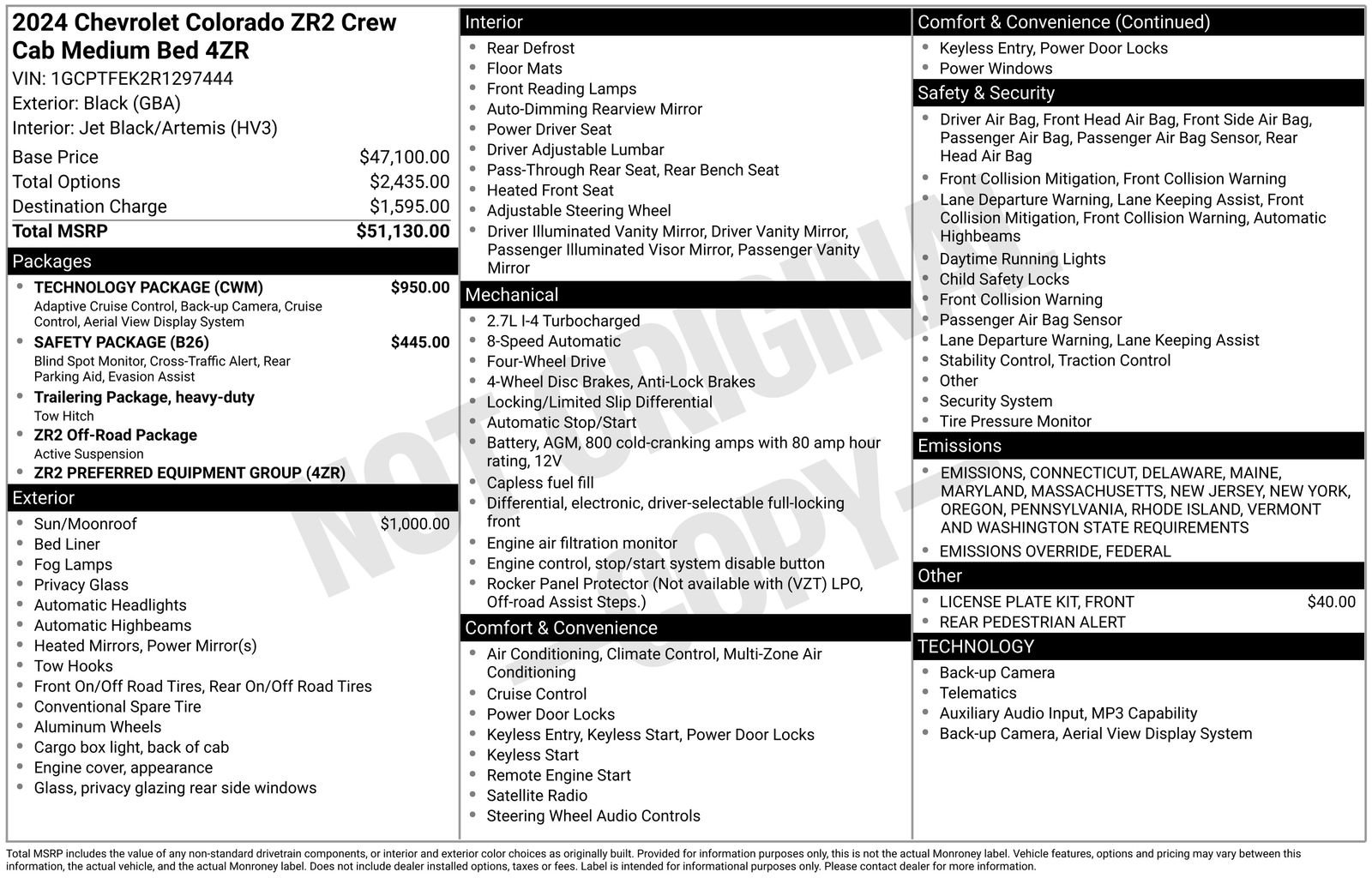 Certified 2024 Chevrolet Colorado ZR2 w/ Technology Package image 40
