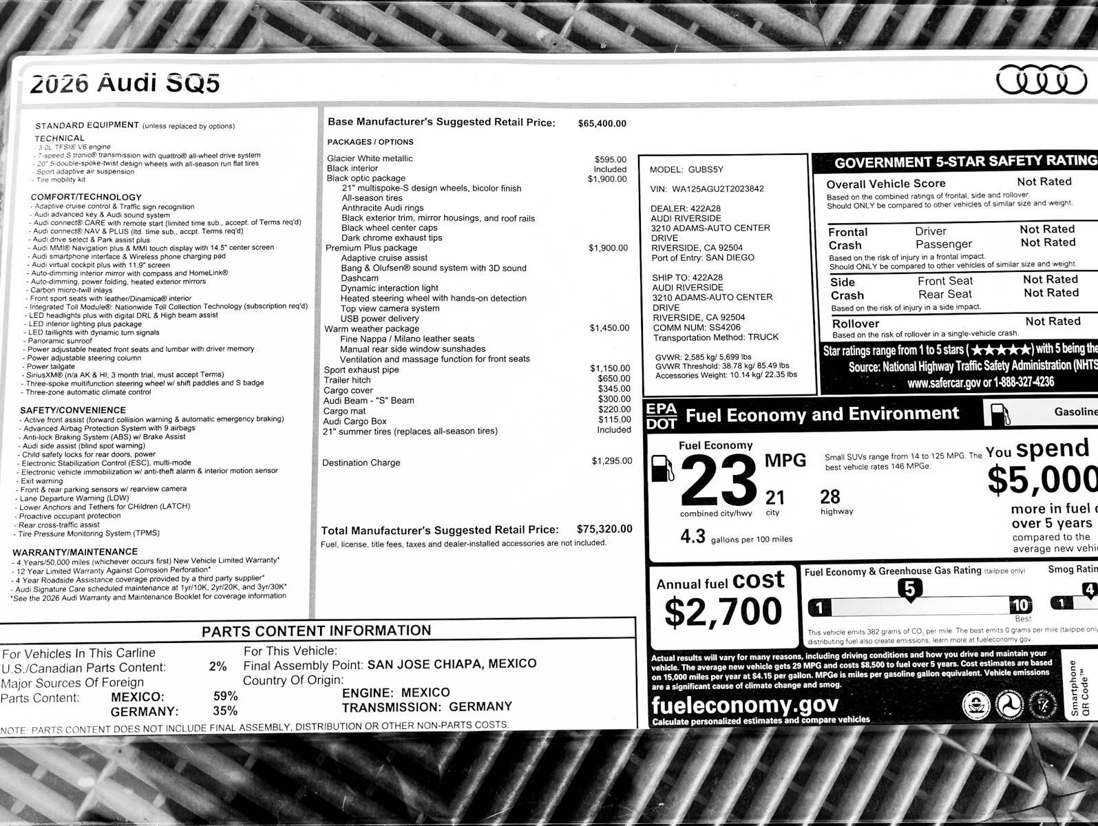 New 2026 Audi SQ5 Premium Plus AWD/4WD image 23