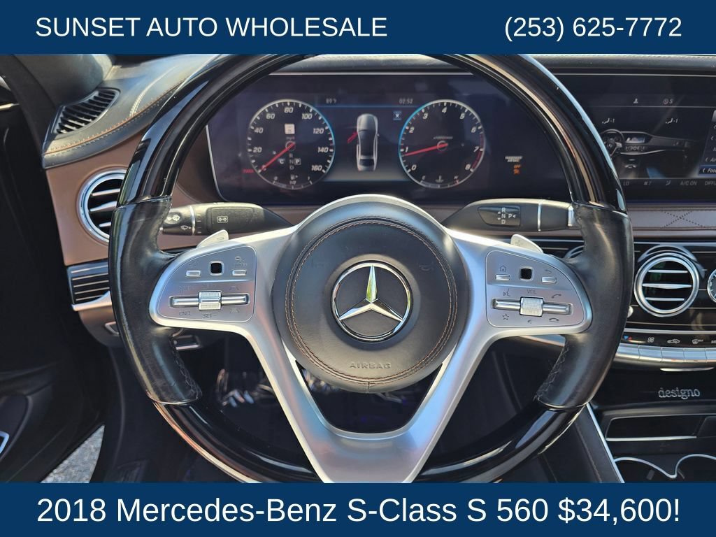 Used 2018 Mercedes-Benz S 560 Sedan w/ Premium Package image 32