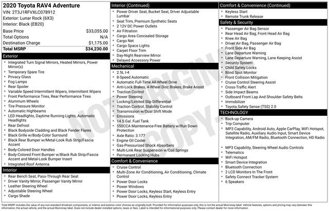 Used 2020 Toyota RAV4 Adventure AWD/4WD image 10