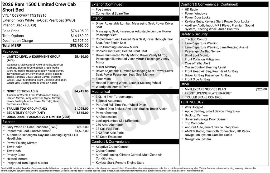 New 2026 RAM 1500 Limited AWD/4WD image 6