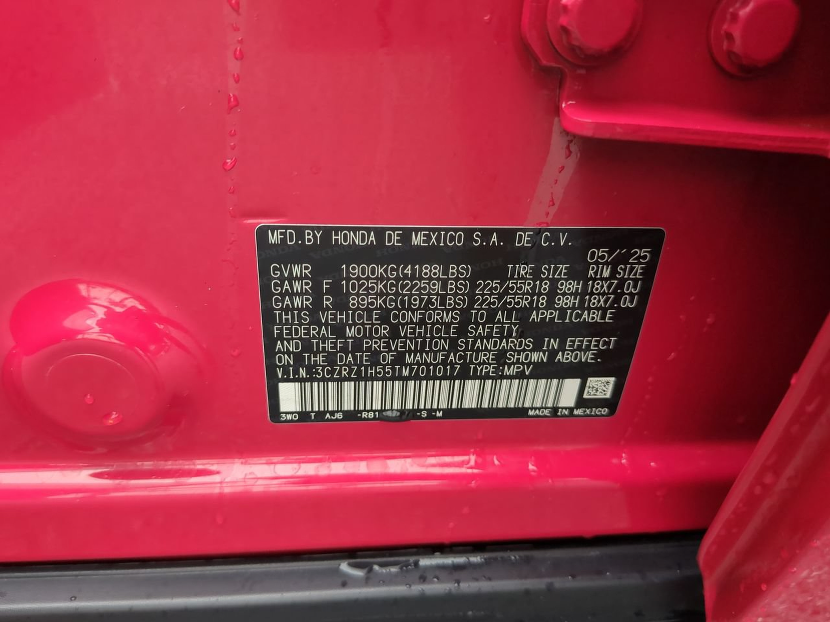 Certified 2026 Honda HR-V Sport image 30