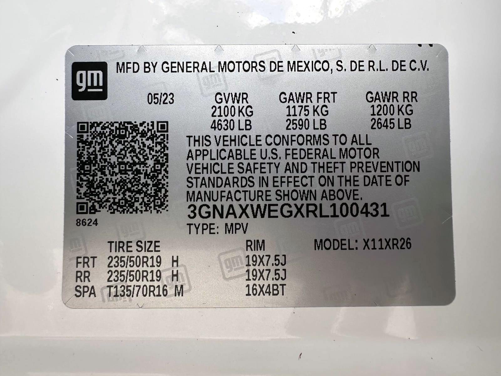 Used 2024 Chevrolet Equinox RS w/ RS Leather Package AWD/4WD image 30