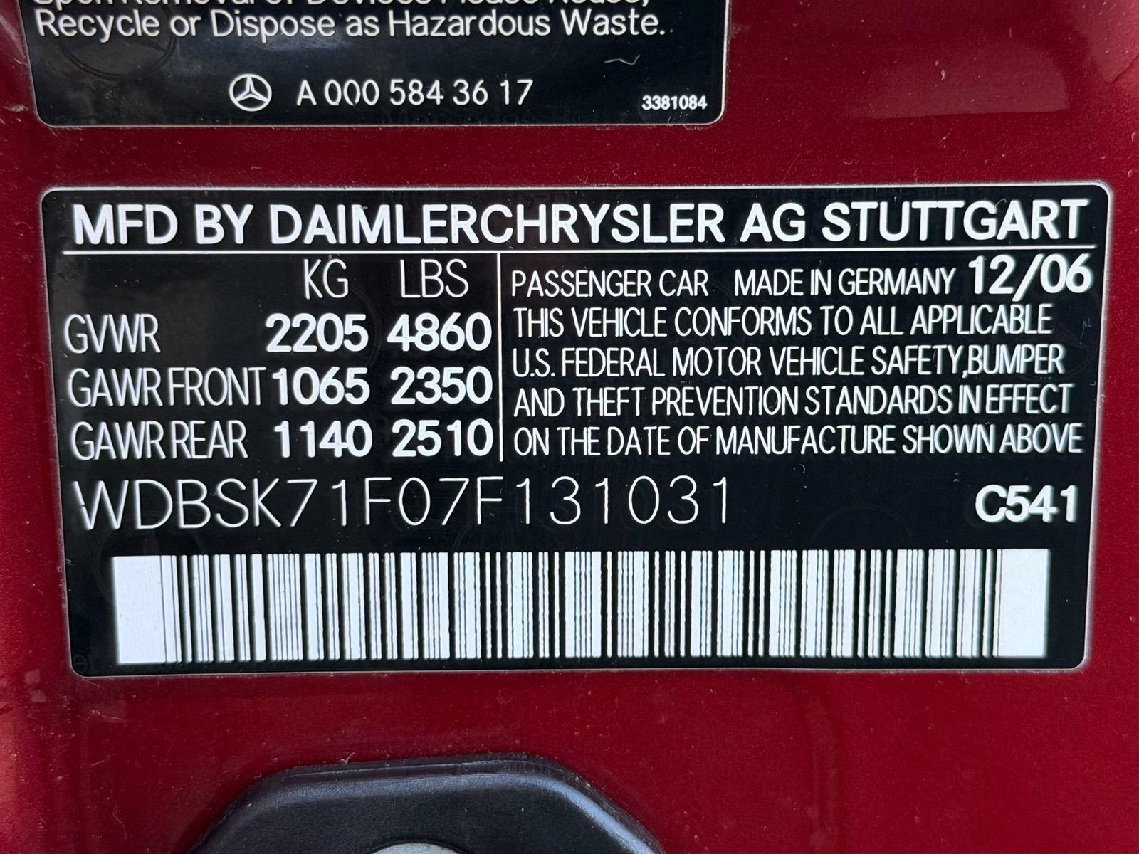 Used 2007 Mercedes-Benz SL 550 image 70