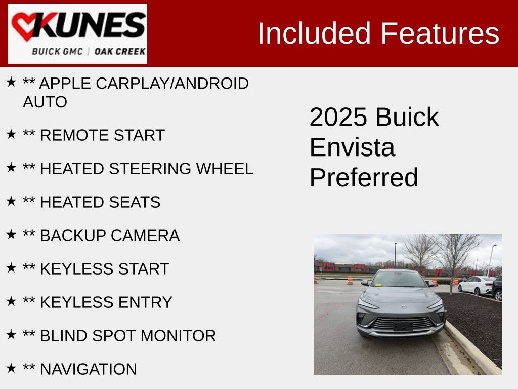 Used 2025 Buick Envista Preferred w/ Convenience I Package image 2