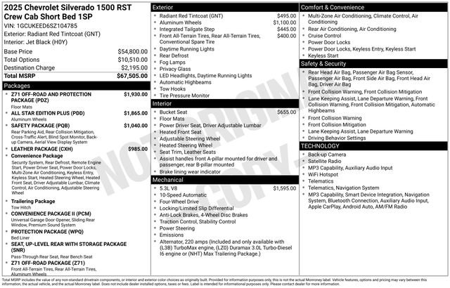 Used 2025 Chevrolet Silverado 1500 RST AWD/4WD image 46