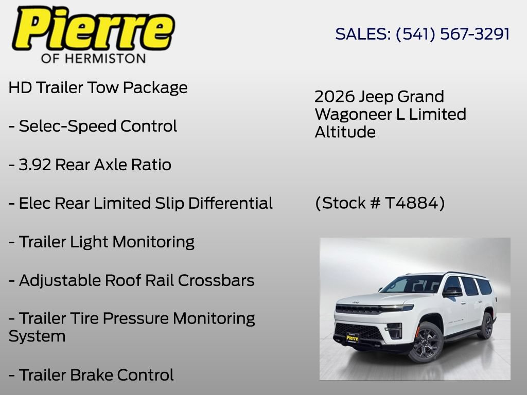 New 2026 Jeep Grand Wagoneer L Limited w/ Convenience Group I AWD/4WD image 18