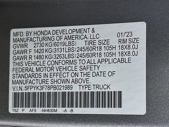 Certified 2023 Honda Ridgeline RTL-E image 34