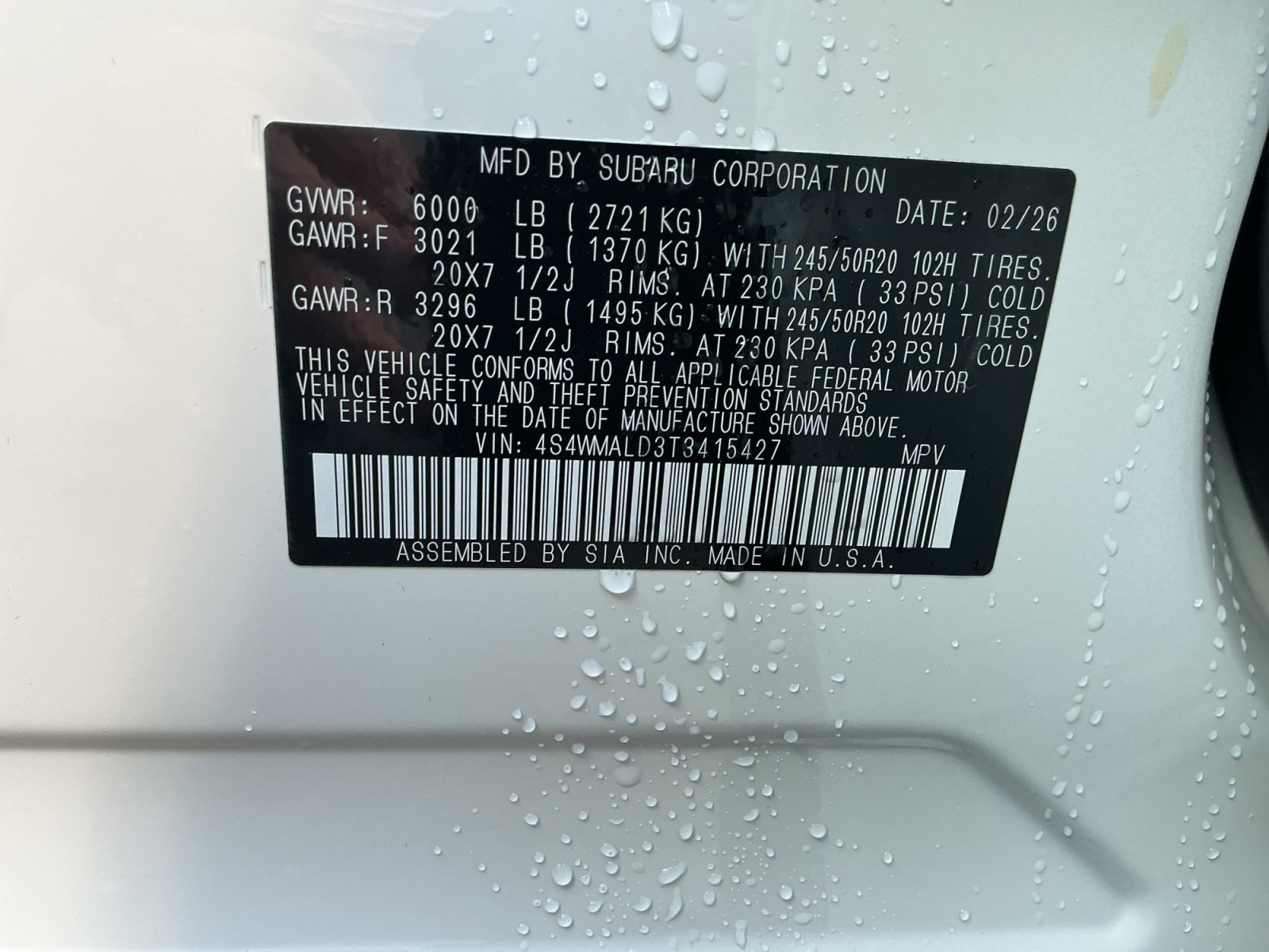 New 2026 Subaru Ascent Bronze Edition image 16