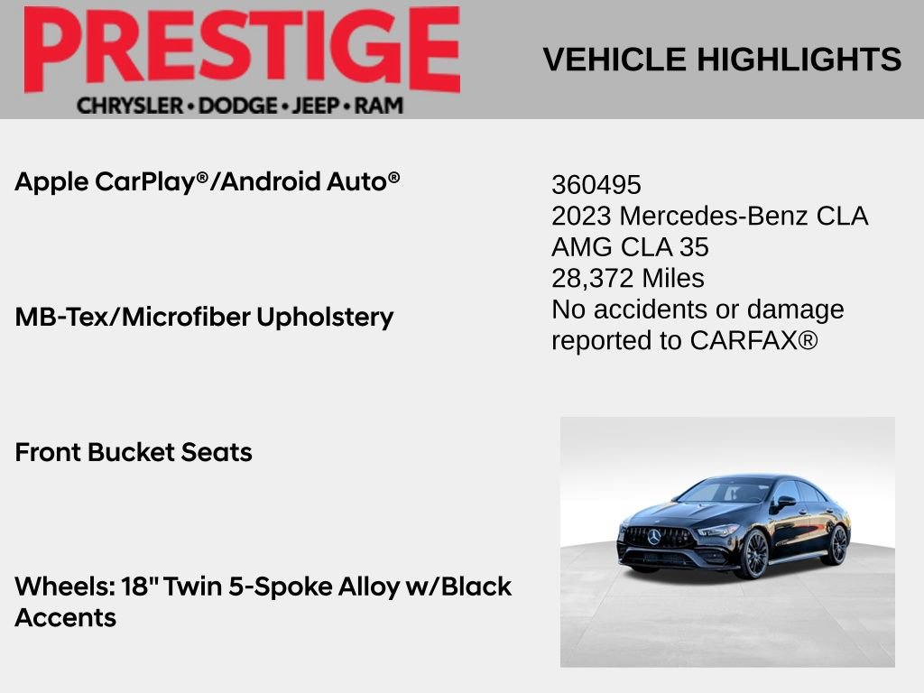 Used 2023 Mercedes-Benz CLA 35 AMG 4MATIC image 4