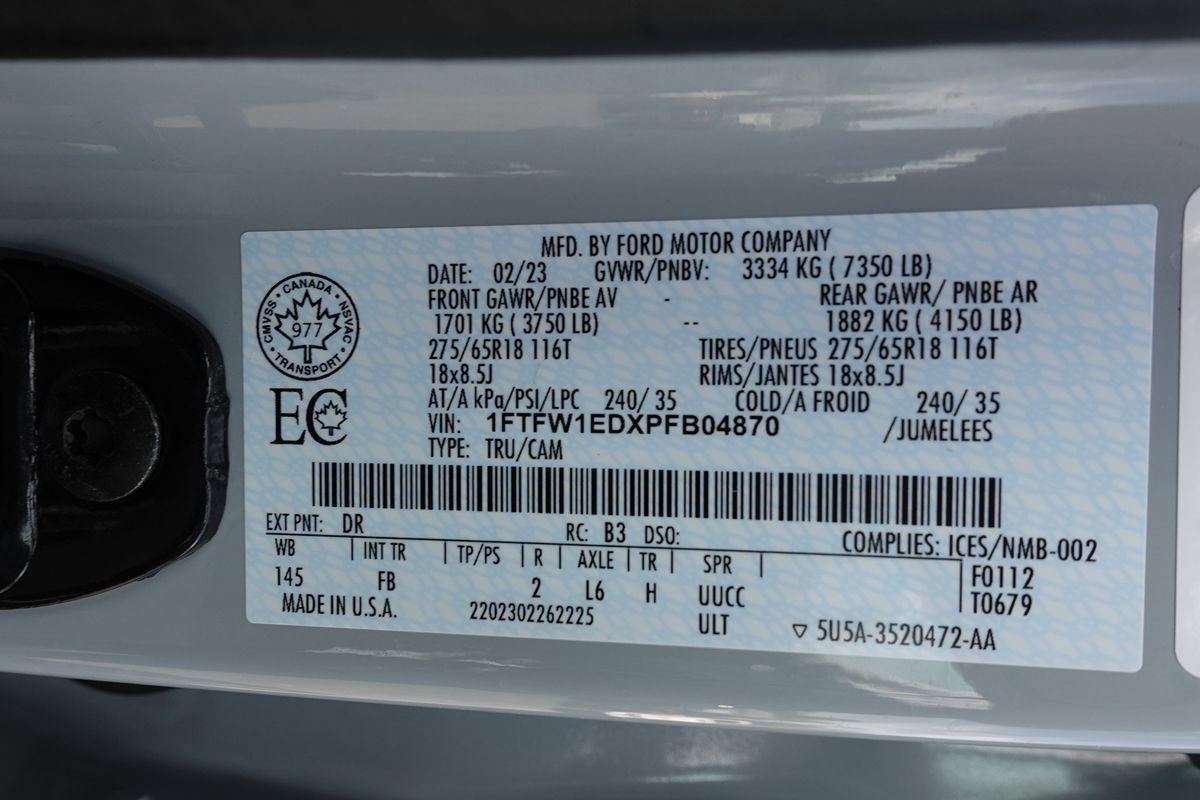 Used 2023 Ford F150 XLT w/ Equipment Group 302A High AWD/4WD image 22