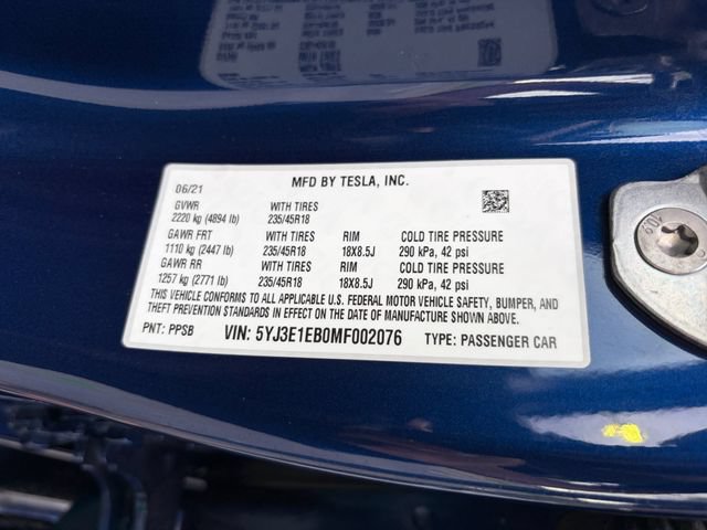 Used 2021 Tesla Model 3 Long Range AWD/4WD image 24