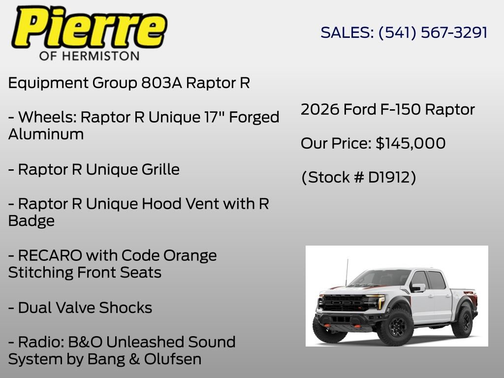 New 2026 Ford F150 Raptor AWD/4WD image 10