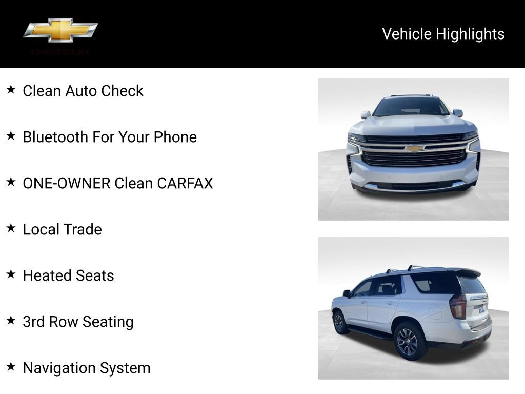 Used 2023 Chevrolet Tahoe LT w/ Luxury Package AWD/4WD image 20