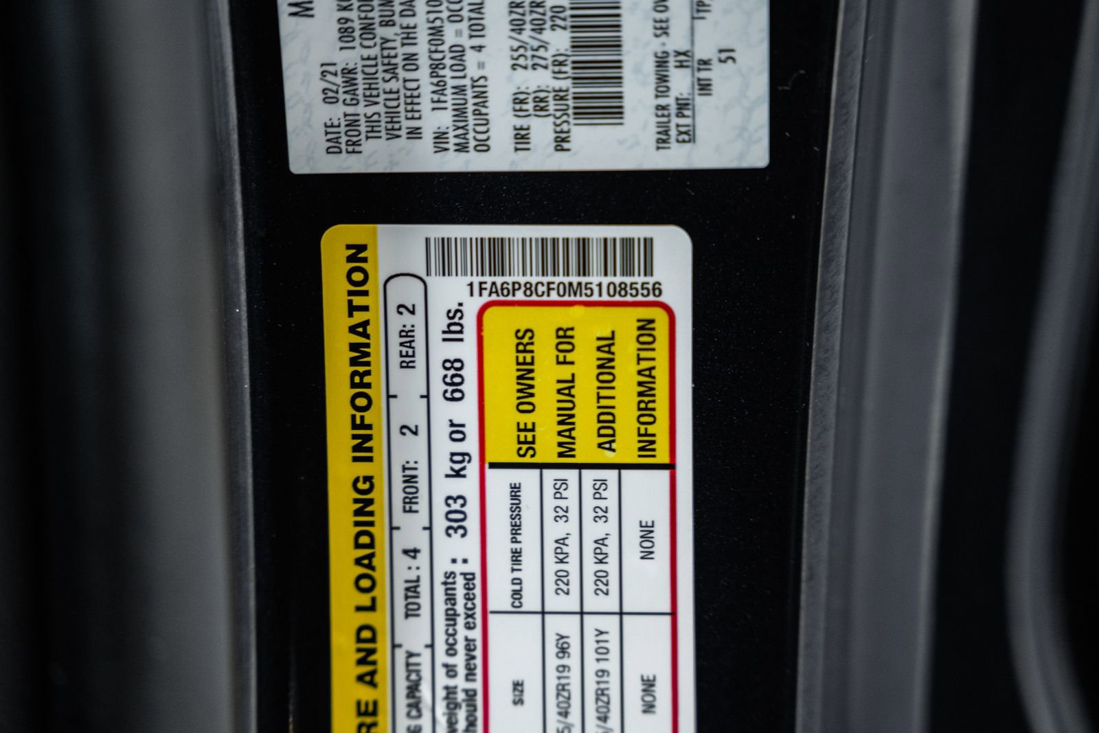 Certified 2021 Ford Mustang GT Premium w/ GT Performance Package image 47