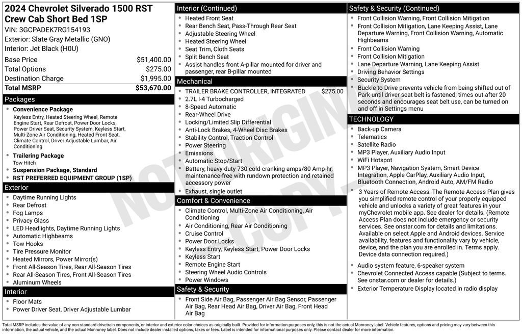 Used 2024 Chevrolet Silverado 1500 RST RWD image 5
