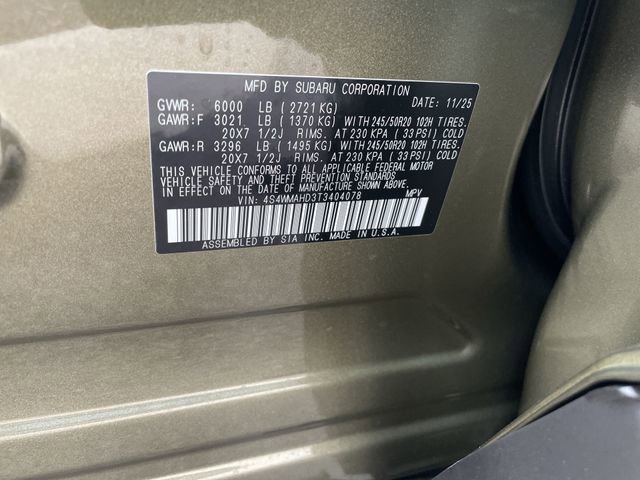 New 2026 Subaru Ascent Limited Bronze image 28